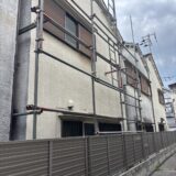 大阪市阿倍野 狭小住宅塗装足場